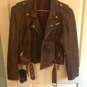 Leather bomber jacket from Barney’s NY
